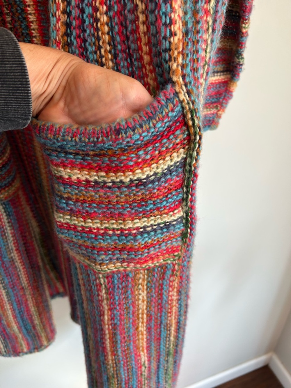 POL Multicolor Striped Knit Cardigan - Picture 4 of 4